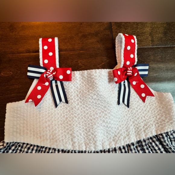 RARE EDITIONS | Toddler Girls Sleeveless
Colorblock Seersucker Dress - 3T - Picture 4 of 5